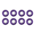 thumbnail image 1 of 8x rodamientos de bolas para monopatín Abec 11 / rodamientos de 608 RS rodamientos de bolas para patines de longboard - Púrpura Sunnimix Rodamientos de skateboard 608RS, 1 of 6