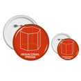 thumbnail image 1 of Kit de Conception de Boutons de Badge Géométrique Hexagonal Prism, 1 of 3