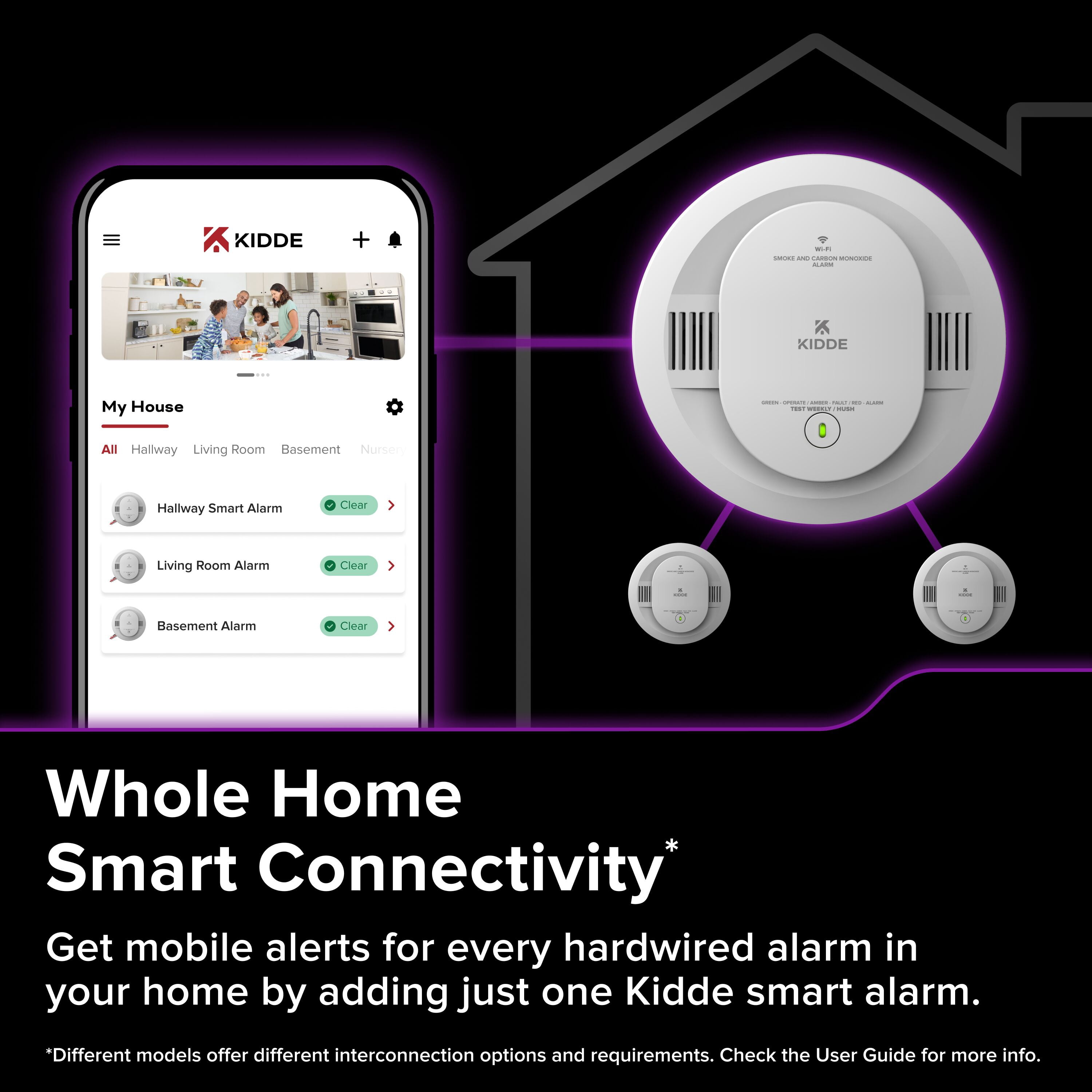 Kidde 30CUAR-W Hardwired Interconnect Smoke and Carbon Monoxide Alarm