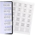 thumbnail image 1 of Pestañas Mensuales Planif. Laminadas DiverseBee, 24 Adhesivos Cuad. (12 Mensuales y 4 en Blanco), Pegat. Pestañas Planif., Separadores Mensuales (Arena), 1 of 3