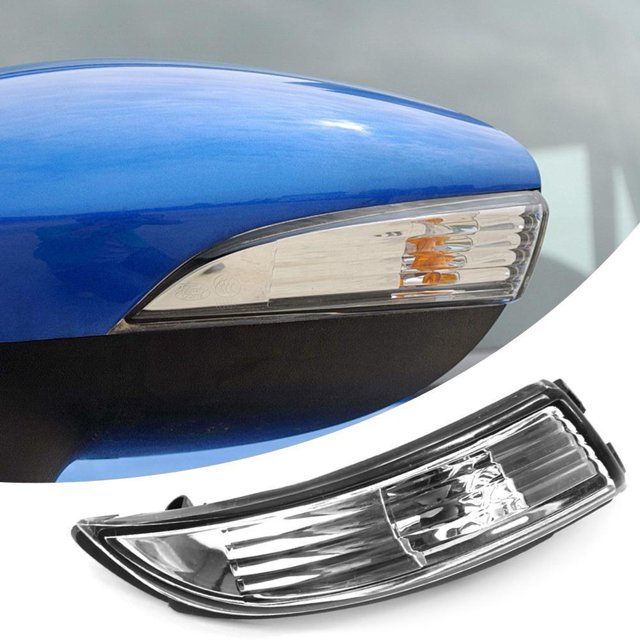 Encendiendo Encendiendo Lámpara de señal de giro del espejo retrovisor lateral sin bombilla para Ford Fiesta 08-16 (derecha)