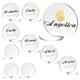 thumbnail image 3 of 10 tarjetas de acrílico transparente para mesa, tarjetas de asiento en blanco, gráficos para invitados 10 piezas redondas., 3 of 4