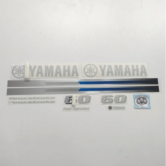 411 Decals Aftermarket Replacement for Yamaha 60 (2013) Four Stroke Outboard Decal (Sticker) Set