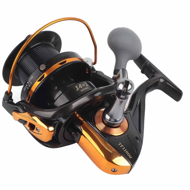 Carrete De Pesca De Fundición, Carrete De Pesca Metálico 14+1BB Rueda De Carrete De Pesca De Mar De Fundición Metálica De Alta Velocidad Carrete De Pesca Accesorios De Aparejos