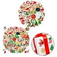 thumbnail image 3 of JINGT 100Pcs Christmas Sticker Shiny Style Waterproof Holiday Party Present Decoration 100PCS shiny style A, 3 of 7