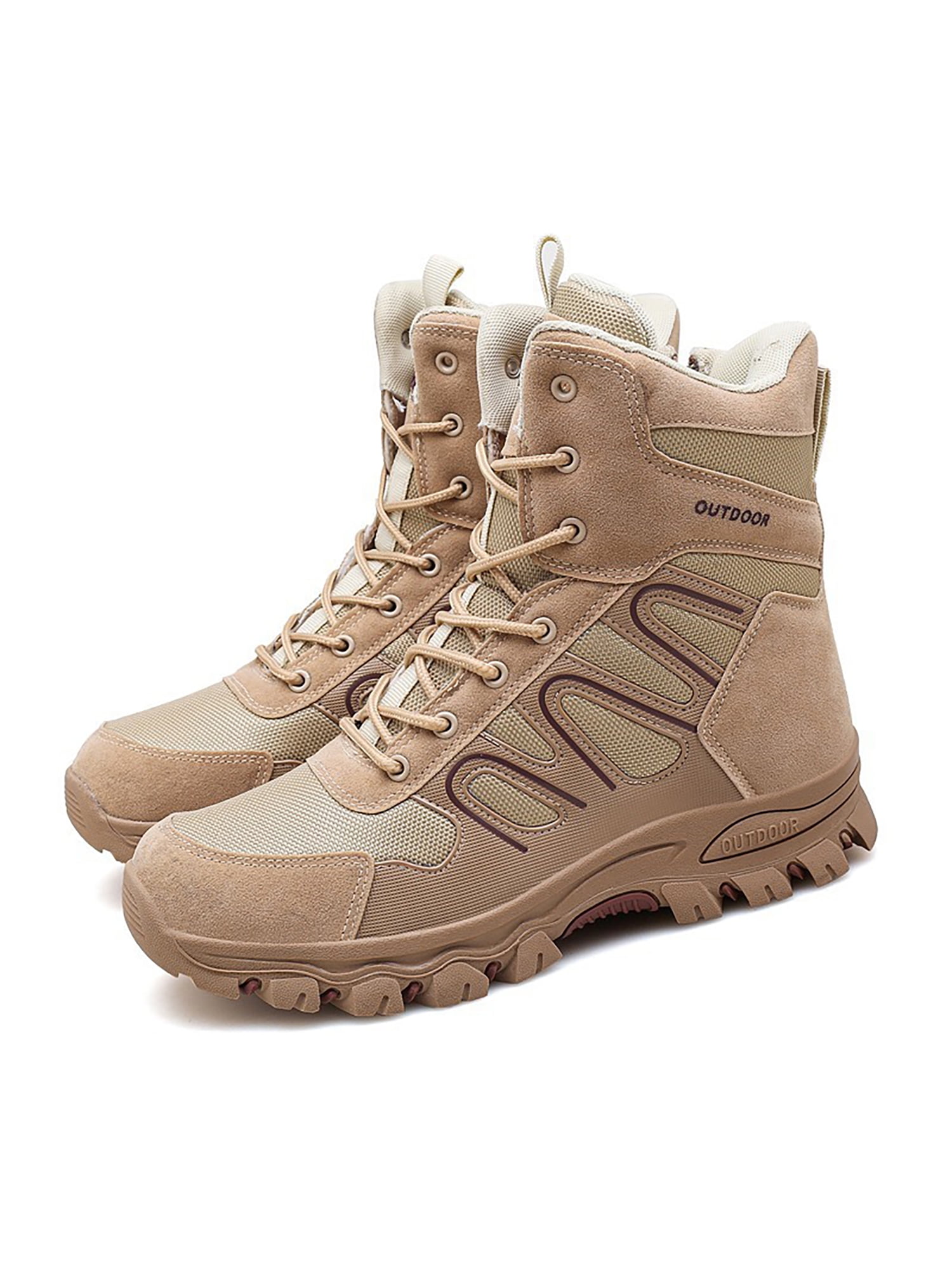 Mens Womens Army Tactical Boots Work Military Patrol Desert Combat Hiking Shoes 
