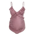 thumbnail image 3 of Robe de Maternité Bikini de Plage d'Été pour Femmes à Rayures Imprimées une-Pièce Maillot de Bain, 3 of 6