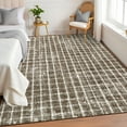 thumbnail image 7 of Garvee 8'x10' Area Rugs Modern Checkered Rug, Washable Geometric Rug Stain-Resistant Non Slip Indoor Rug for Living Room Dining Room Office, Coffee, 7 of 7