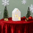 thumbnail image 7 of Christmas Village Houses,1PCS Ceramic Christmas Village Houses,Xmas Street Lamp DIY Xmas Village Houses Figurine for Tabletop Mantle Decor(#002), 7 of 7