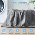thumbnail image 7 of Dark Gray Waffle Queen(90"x90") Waffle Weave Comforter, 7 of 7