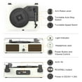 Udreamer 3Speed Vinyl Record Player Turntable with Bluetooth,ALL in