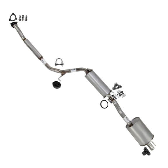 Northeastern Exhaust Resonator Pipe & Muffler Fits 2006-2011 Honda Civic 2.0L - Direct Fit | Stainless Steel System Kit