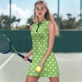 thumbnail image 2 of Yuyamidu Polka Dot Womens Tennis Dress with Shorts and Pockets Breathable Womens Athletic Clothing Sets Size XS Sleeveless Trendy Athletic Dress, 2 of 7