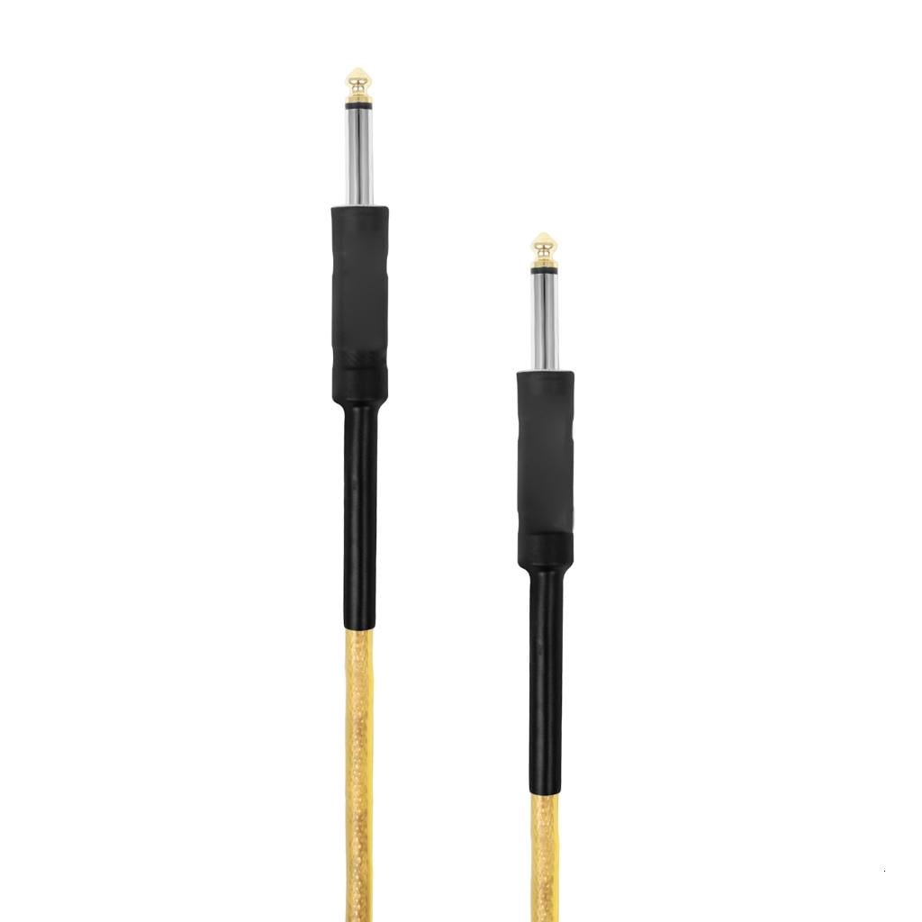 Yihuala Guitar Leads Instrument Cable Noiseless Guitar Cable Cord Straight to Straight Angles 6.35mm 1/4 to 1/4 Inch Cable