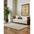 thumbnail image 2 of Agro Richer White dye Natural Beige Border Area Rugs for Living, Carpet for Kitchen outdoor & Indoor (4x10" Feet), 2 of 5