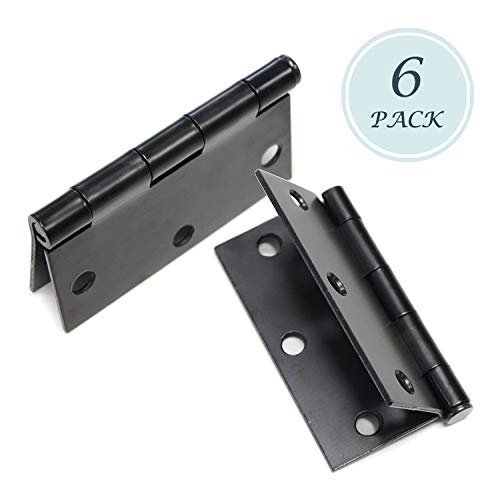 Black Door Hinge 3.5 X 3.5 Square Corner Heavy Pin Black Door Hinge 3.5 X 3.5 Square Corner Heavy Pin