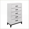 thumbnail image 6 of Queen Bedroom Set, Modern Ivory 5PC with Dresser & Nightstands | Rubber Wood | Standard Beds, 6 of 6