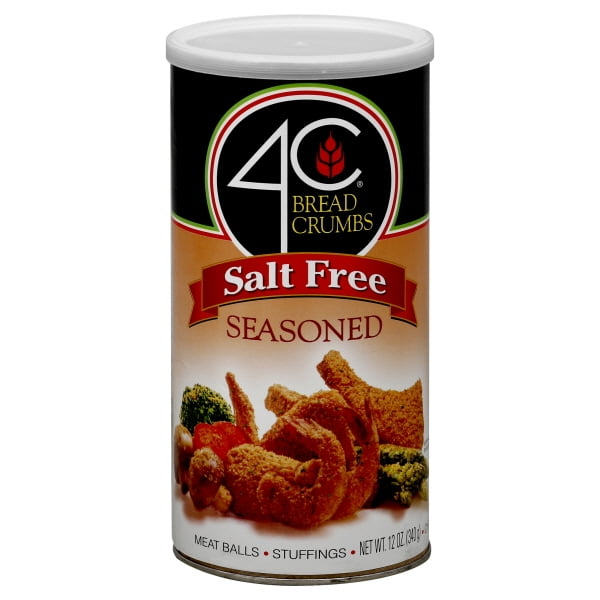 4C Salt Free Seasoned Bread Crumbs 12 Oz Canister