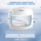 thumbnail image 5 of Limpiador UV ultrasónico para el hogar, Kit de limpieza pulsante para baño de dentaduras postizas, para joyería, retenedor alineador de dentadura postiza, 5 of 5