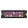 thumbnail image 6 of DC 5V Electronics With Date 1pc Car Digital Clock LCD Display Solar TPMS Look, 6 of 8