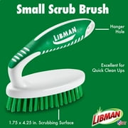 Libman Scrub Brush Kit Three Different Durable Brushes for Grout, Tile, Bathroom, Kitchen. Easy to Handle, Strong Fibers for Tough Messes Family Made in the USA, Unisex Lot 2406