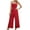 Red, variant on Jumpsuits for Women Dressy One Piece Off Shoulder Wide Leg Pants Romper Jumpsuits Solid Casual Lapel Belt High Waisted Jumpsuit Clubwear Red L