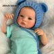thumbnail image 3 of Muñeca Recién Nacida De 20 Pulgadas/50 Cm, Muñeca De Peluche Hecha A Mano Realista Reborn Awake Soft Touch Con Venas Visibles De Piel Pintada En 3D, 3 of 3