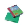 Smead 10502 Waterproof Poly File Folders, 1/3 Cut Top Tab, Letter, Green, 24/Box