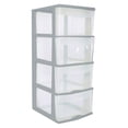 thumbnail image 3 of Cajonera Italhome De Piso Alta con 4 cajones Gris, 3 of 3