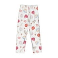 thumbnail image 5 of Goofa Red coral and scallop seashell Printed Soft Pajama Pants for Men, Wide Leg Comfy Casual Lounge Yoga Pants-Small, 5 of 9