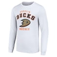 thumbnail image 2 of Men's Starter White Anaheim Ducks Logo Long Sleeve T-Shirt, 2 of 3