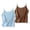 A1 Dark Blue, variant on Women's Double Lined Camisole Tank Tops Casual Going Out Soft Gauze Shirt Form Fitted Double Lined Design Casual Scoop Neck Sleeveless Top Spring Season Tops Spaghetti Strap Sexy White M