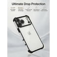 thumbnail image 4 of XSPLENDOR Electroplated 4-Corner Shockproof Phone Case for iPhone 17/16/15/14/13/12/11/X/XS Series-Crystal Clear Protective Cover with Full Lens Protection, MagSafe Compatible (Black), 4 of 5