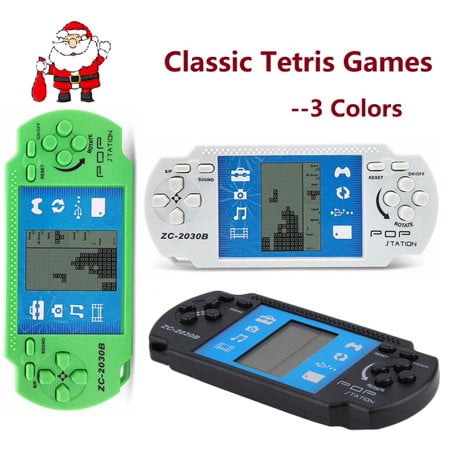 Electronic Classic Handheld Tetris Game Console Portable Video Tetris Toys, Great Christmas Gifts for (Best Handheld Console Uk)
