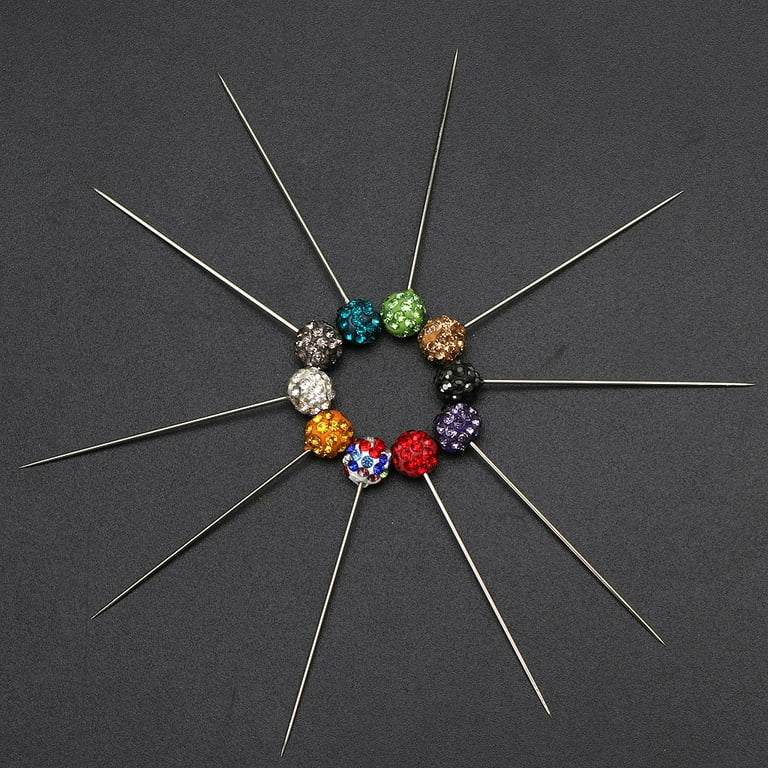 TAODAN 30pcs Colorful Crystal Hijab Scarf Pins Hijab Pins with Safty Caps  Tailor Sewing Snag-Free Pins Brooch