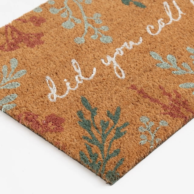 Tauxra Floral Patterned Door Mat 20x31 Inch Scrape Dirt Welcome Mat For Front Rear Side Doors