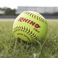 thumbnail image 4 of Champion Sports 12 Pouces Syntex Leather Cover Softballs - Poly Core - Compression Moyenne - Approuvé NFHS - Coutures Surélevées - Jaune Optique - Lot de 12, 4 of 9