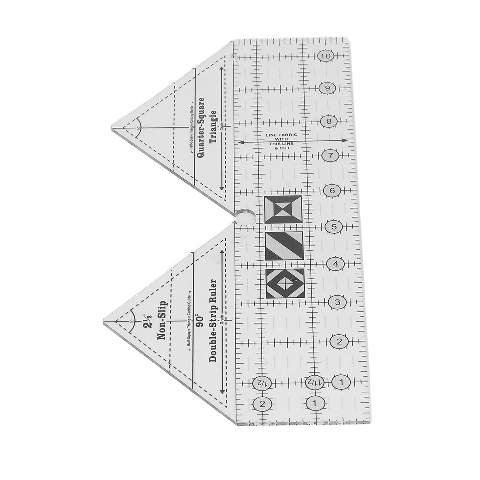 90 Degree Sewing Ruler, Sewing Ruler Acrylic Material Clear Scale For Garment Designs