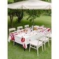 thumbnail image 3 of Outdoor Tablecloth with Umbrella Hole and Zipper, Red Valentines Day Rectangle Table Cloth 54x80 Inch Waterproof Tablecloth, Red Love Heart Tree Picnic Table Cover for Patio Camping, 3 of 7