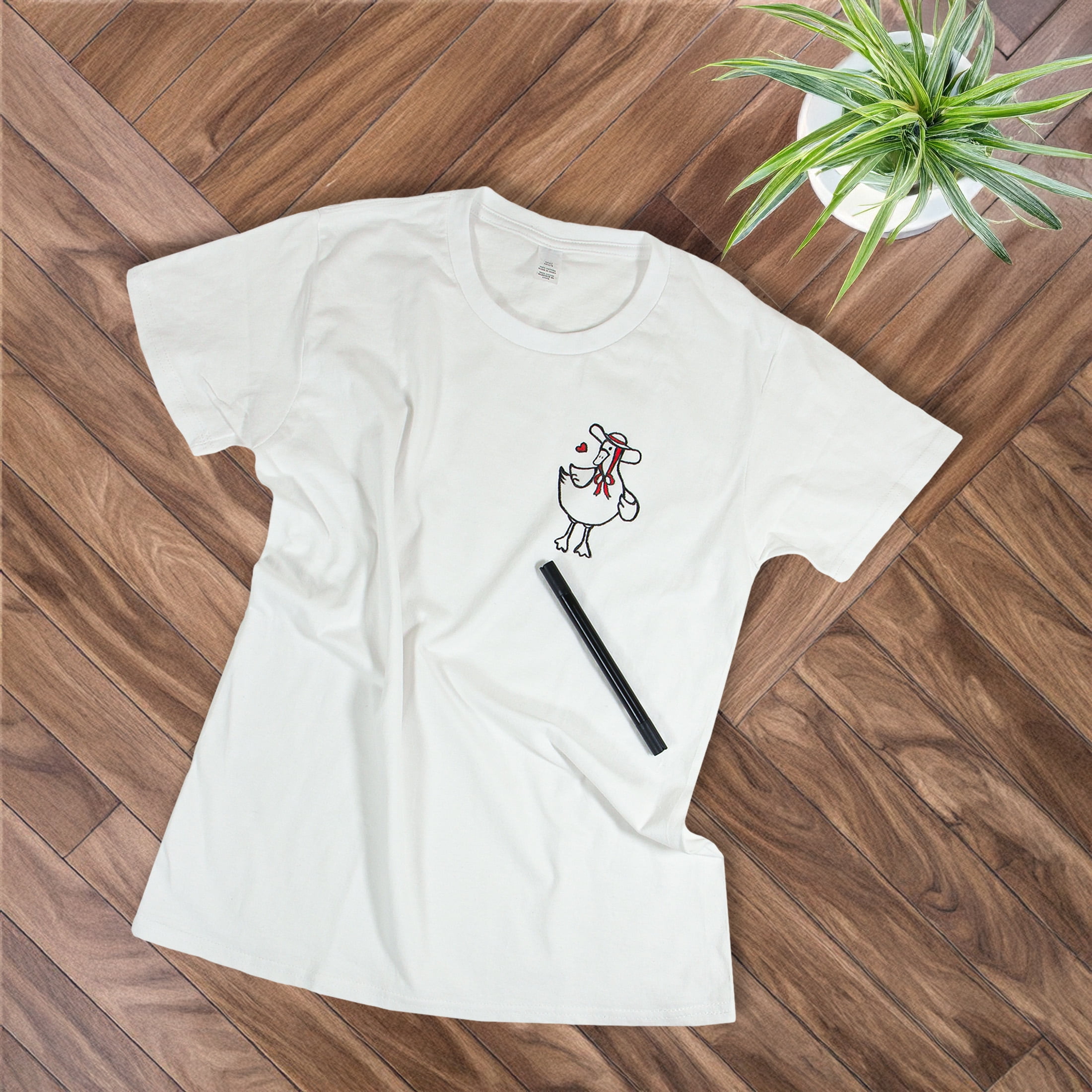CRAFTEE T-shirt adulte à col rond 100 % coton 45.72 × 67.31 cm (18 × 26.5 in) blanc Small