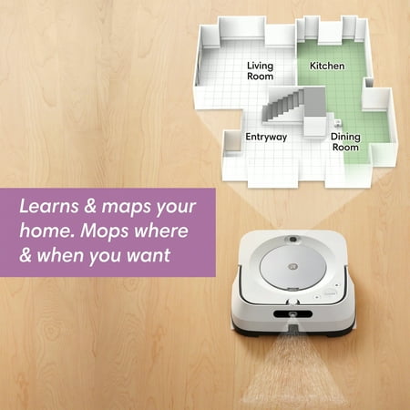 iRobot - Braava jet m6 Wi-Fi Connected Robot Mop - White