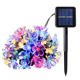 thumbnail image 1 of Dinheiro - Guirnalda de luces solares con forma de flores, varios LED para vallas de jardín, patio, césped, decoración de fiestas, 1 of 5