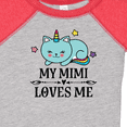 thumbnail image 4 of Inktastic Mimi Loves Me Unicorn Cat Girls Baby Bodysuit, 4 of 5