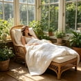 thumbnail image 6 of Soft Gauze Summer Quilt Lightweight Breathable Washed Voile Bedspread, 6 of 6