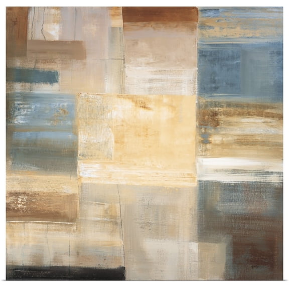 Great BIG Canvas | "Soft Squares" Art Print - 16x16