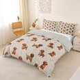 thumbnail image 2 of Homewish Cute Dachshund Animal Bedding,Dog Bone Duvet Cover Full,Brown,Light Gray Reversible,3-Piece,1 Duvet Cover and 2 Pillowcases, 2 of 6