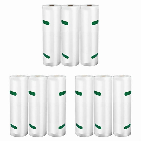 Vacuum Sealer Bags Rolls 9 Pack for Food Saver, Heavy Duty Vacuum Storage Bags for Sous Vide Cooking, Freezer