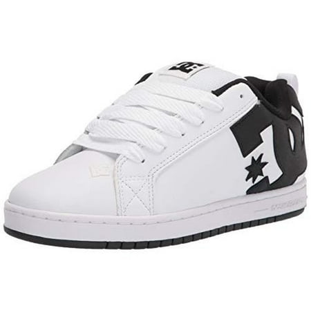 

DC Men s Court Graffik Skate Shoe WT/BLK/BLK