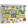 thumbnail image 1 of Word Search Puzzle Pillow Sham Zoo Themed Education Game with Different Animals Numbers and Words Print, Decorative Standard Size Printed Pillowcase, 26 X 20 Inches, Multicolor, by Ambesonne, 1 of 2
