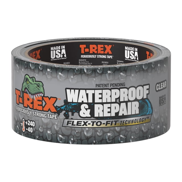 Cinta impermeable T-REX para reparación de piscinas 4,8 cm x 9,1 m transparente